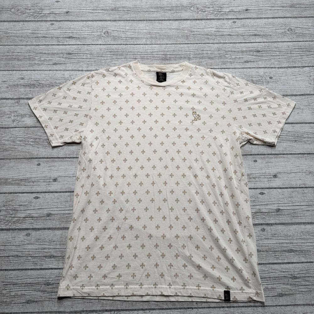 OVO October's Very Own T-Shirt Men's Medium White Monogram Short Sleeve Canada